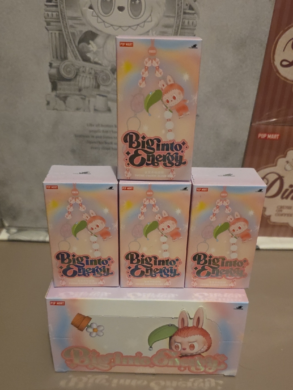 Pop Mart Labubu The Monsters Big Into Energy Phone Charms Single Blind Boxes